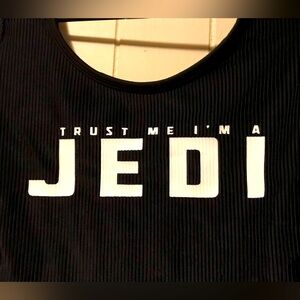 Star Wars+Forever 21 Black With White Writing Bodysuit